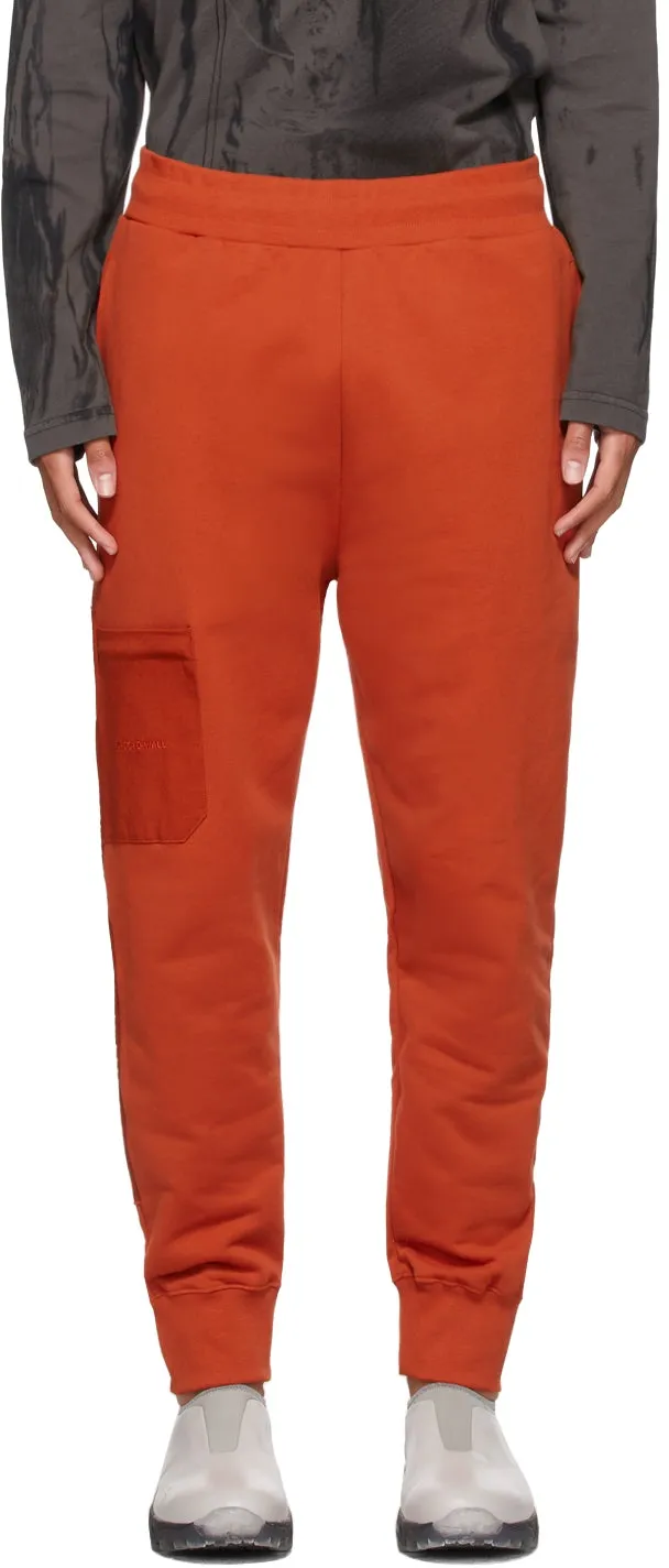 A-COLD-WALL* Orange Logo Embroidery Lounge Pants