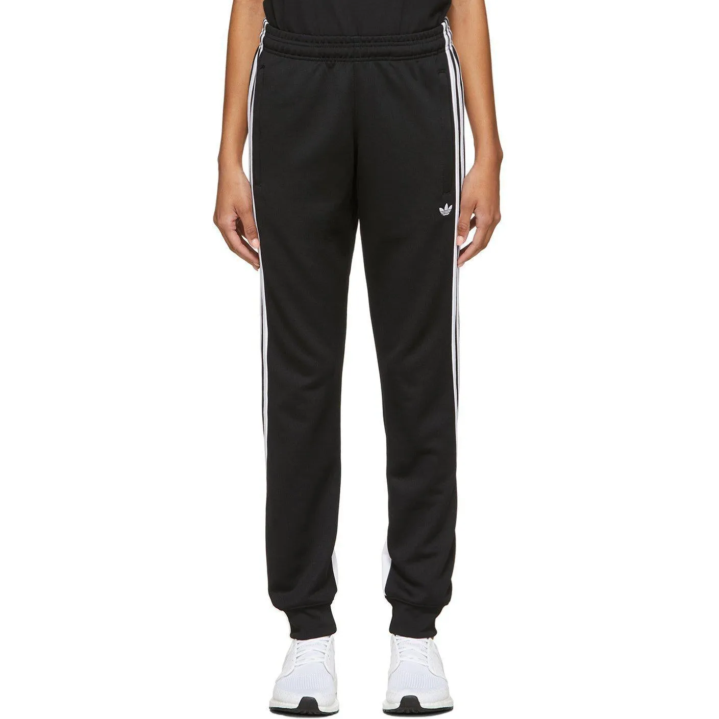 adidas Originals Black 3-Stripe Wrap Lounge Pants