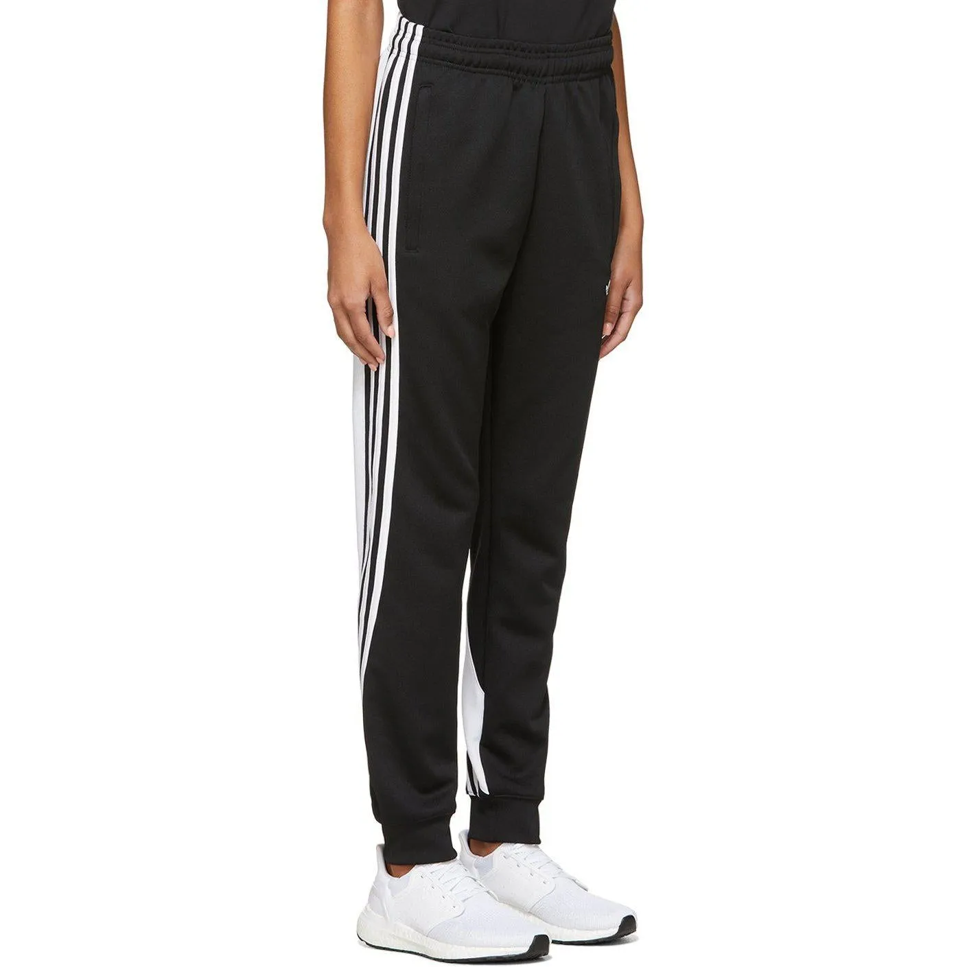 adidas Originals Black 3-Stripe Wrap Lounge Pants