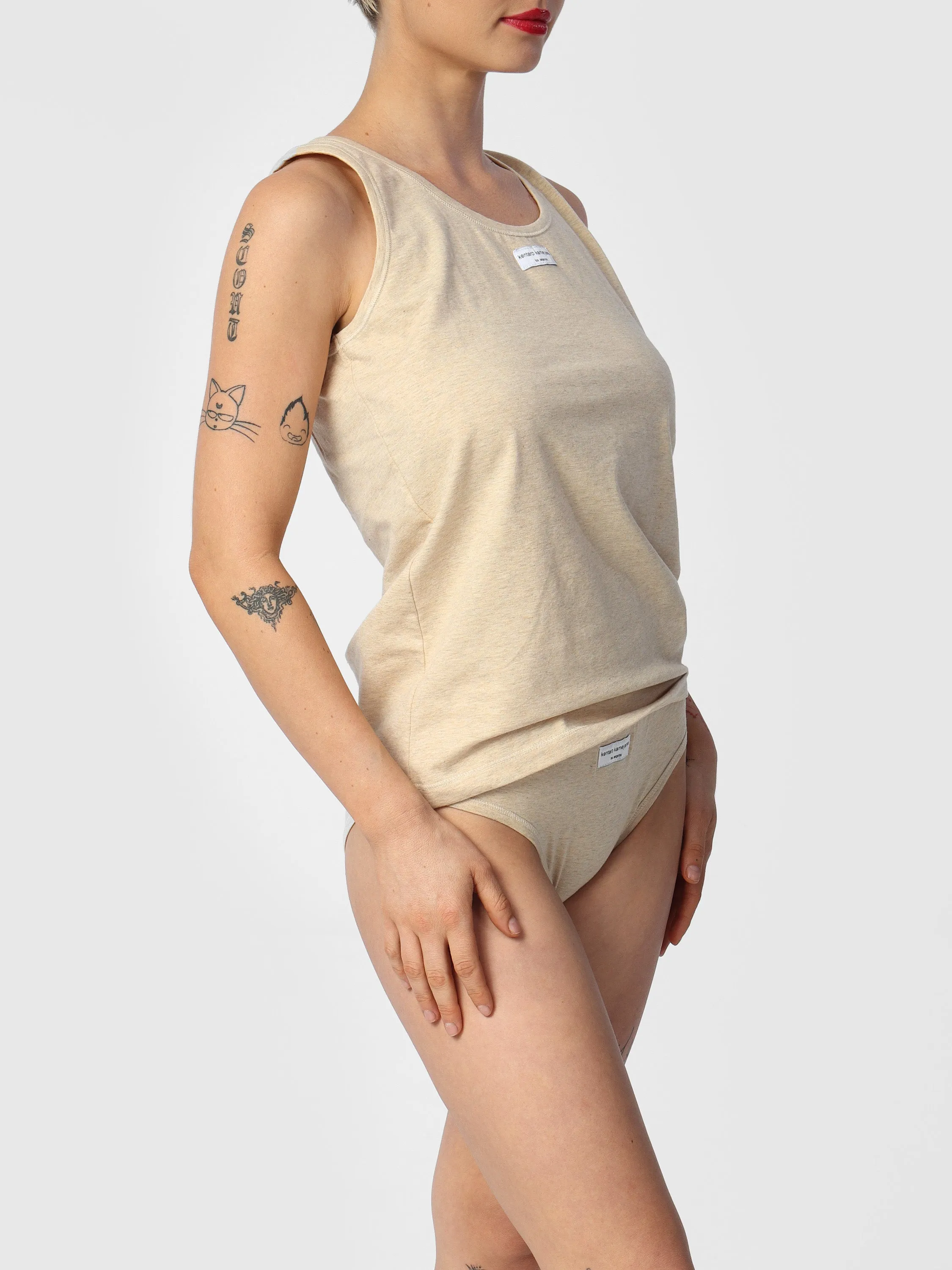 Beige Kentaro Sleep Set Underwear