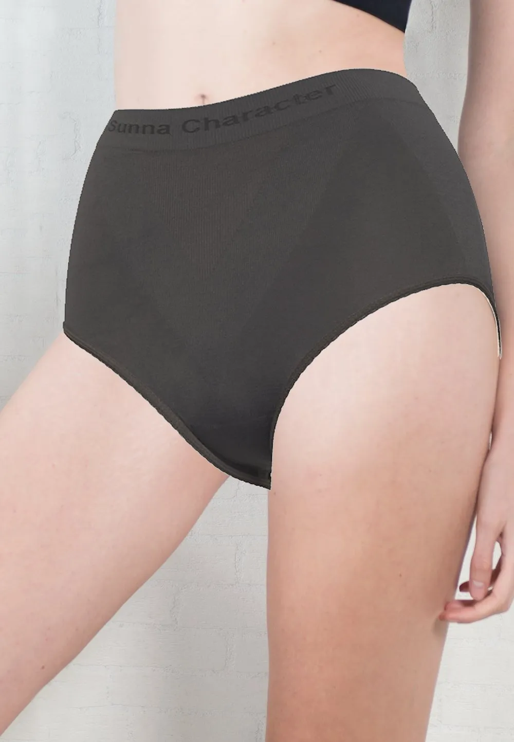 High-Waist Underwear 高腰竹炭內褲(2件) 1065