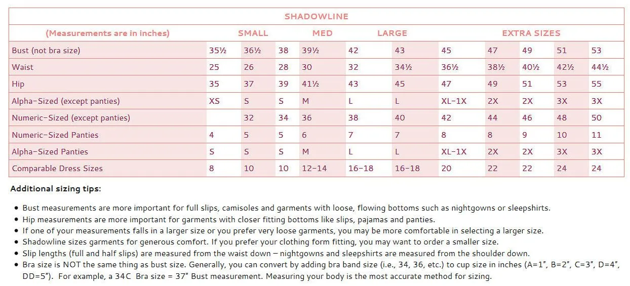 Shadowline Nightgown Long Fitted Lace Bodice Silhouette Nylon
