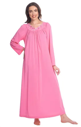 Shadowline Nightgown Long Sleeve Nylon Kaftan 33280
